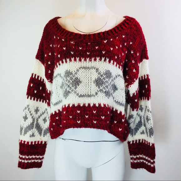 Free People Sweaters - Free People Sweater Fair Isle Wool Blend Women's L